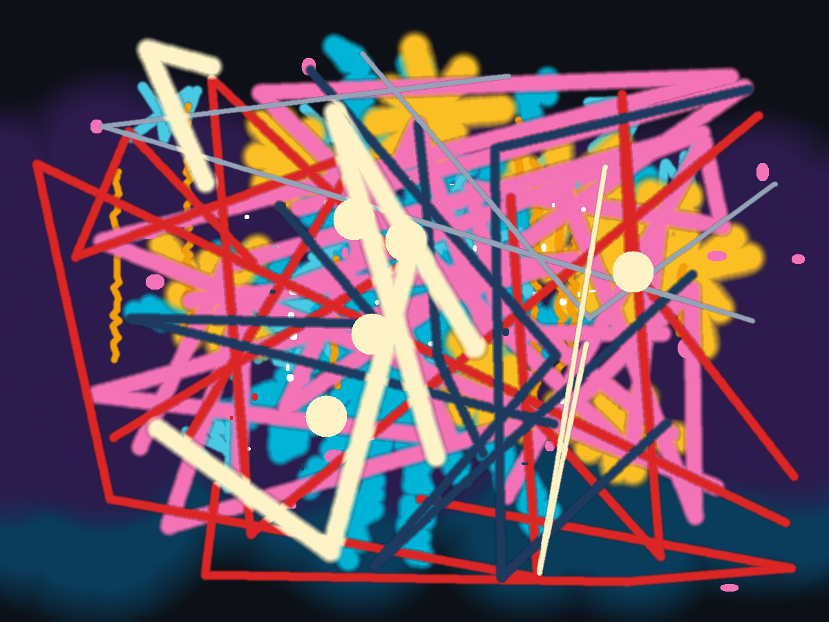 Raccoon Fingerpaints Friday