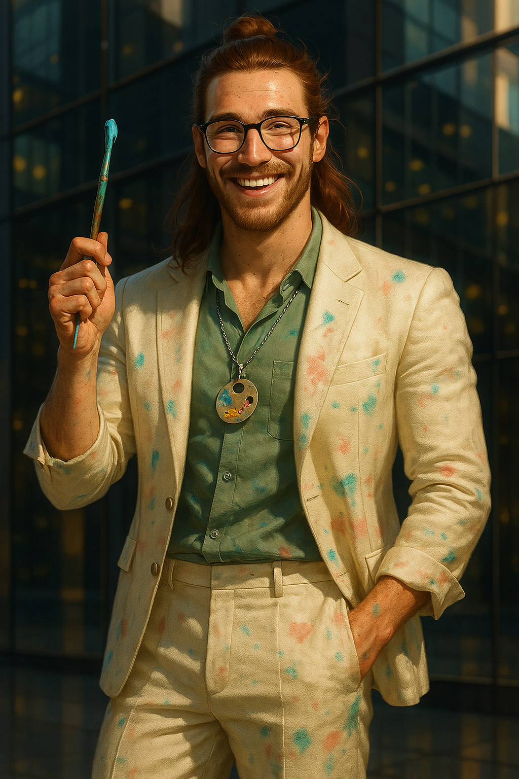 Confident Artistic Presence