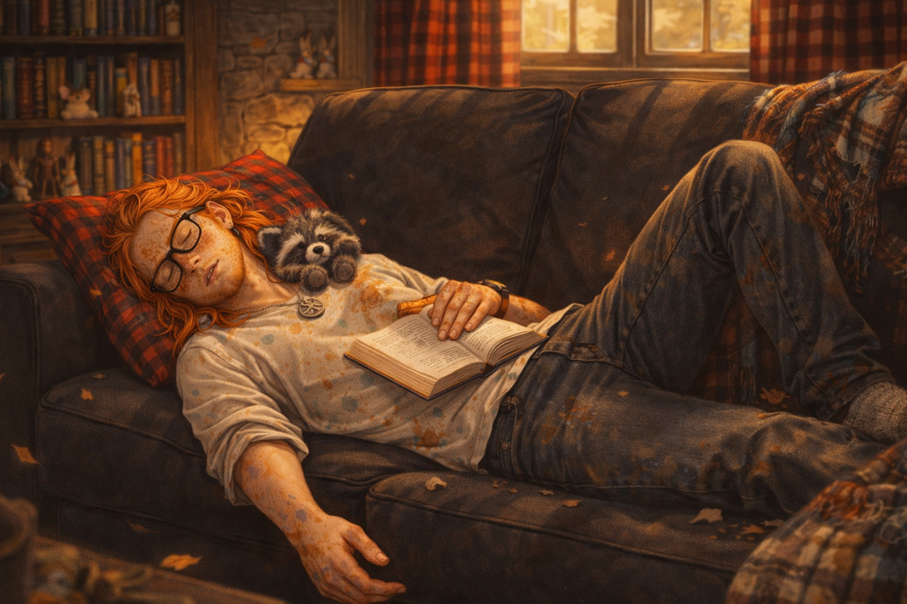 Cozy Nap with Smudge